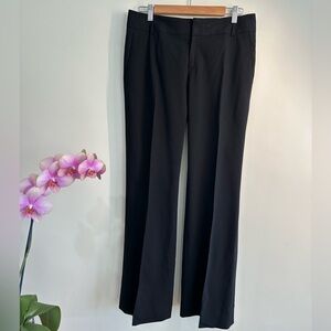 Banana Republic Martin Fit Stretch Pants Wool Trousers Black Wide Leg Women’s 8